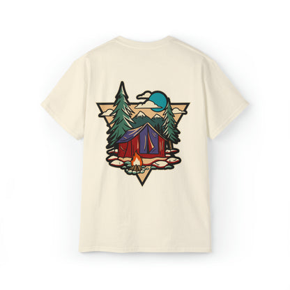 Mountain Campsite Shirt | Hiking & Camping Tee | Nature-Inspired Outdoor Apparel Natural