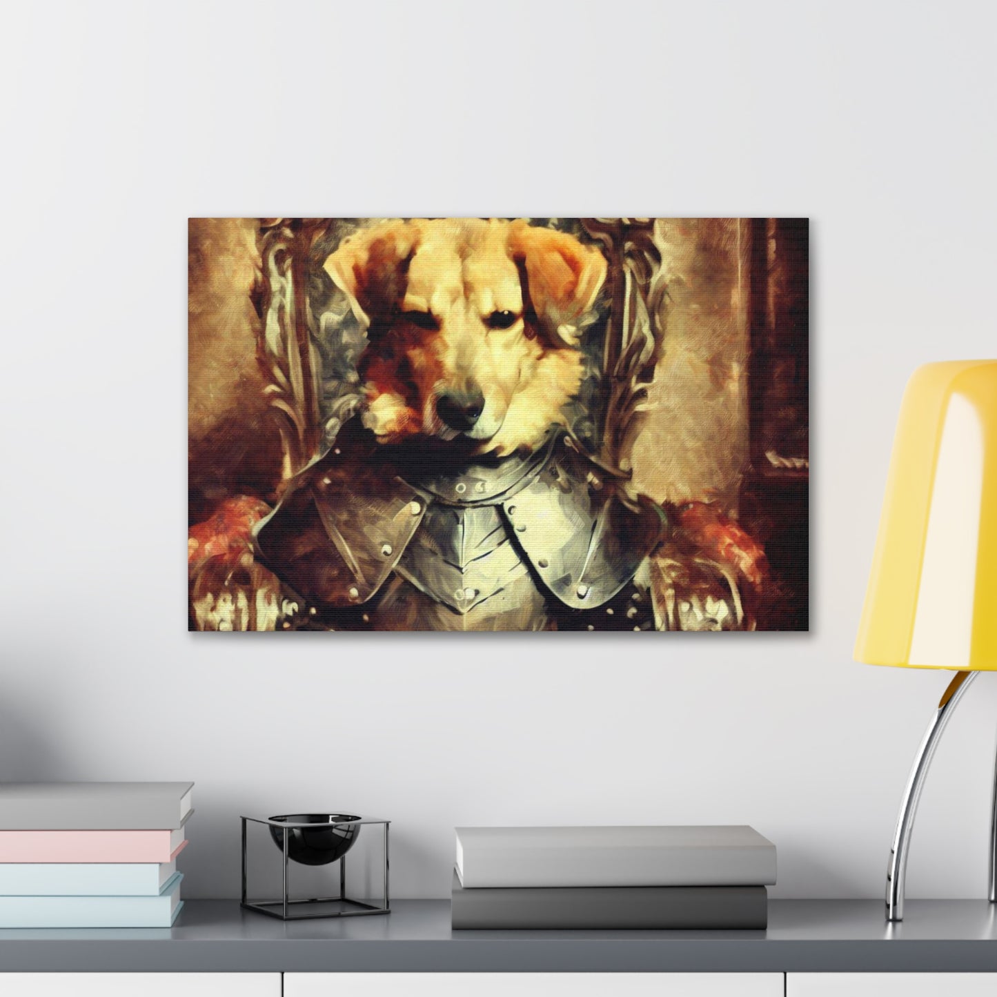 Fancy Dog, Canvas Dog Art, Dog Wall Art, Canine Canvas Art, Canvas Gallery Wraps