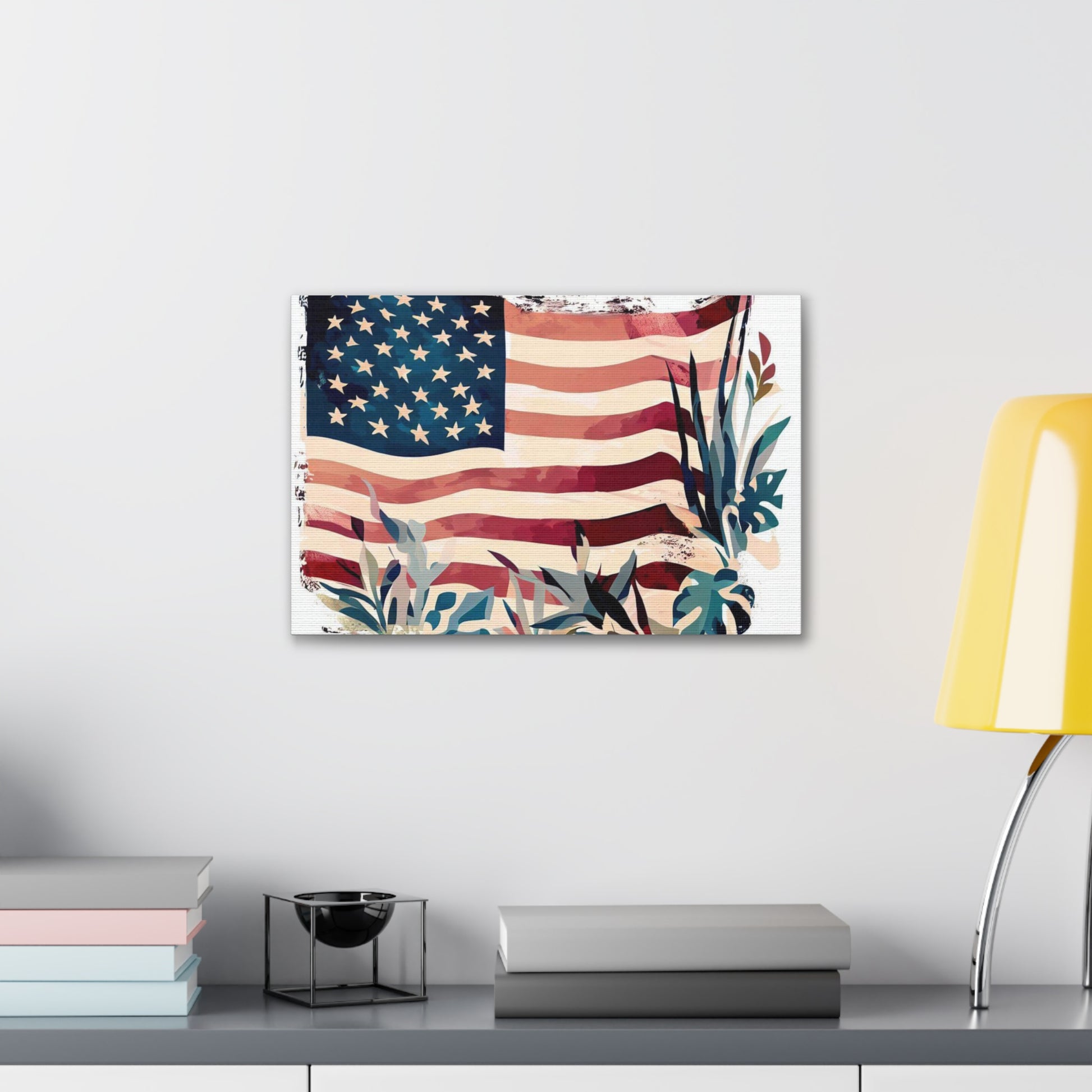 American Flag wall art, Flag wall art, Canvas Gallery Wraps - SaviTraviDesigns