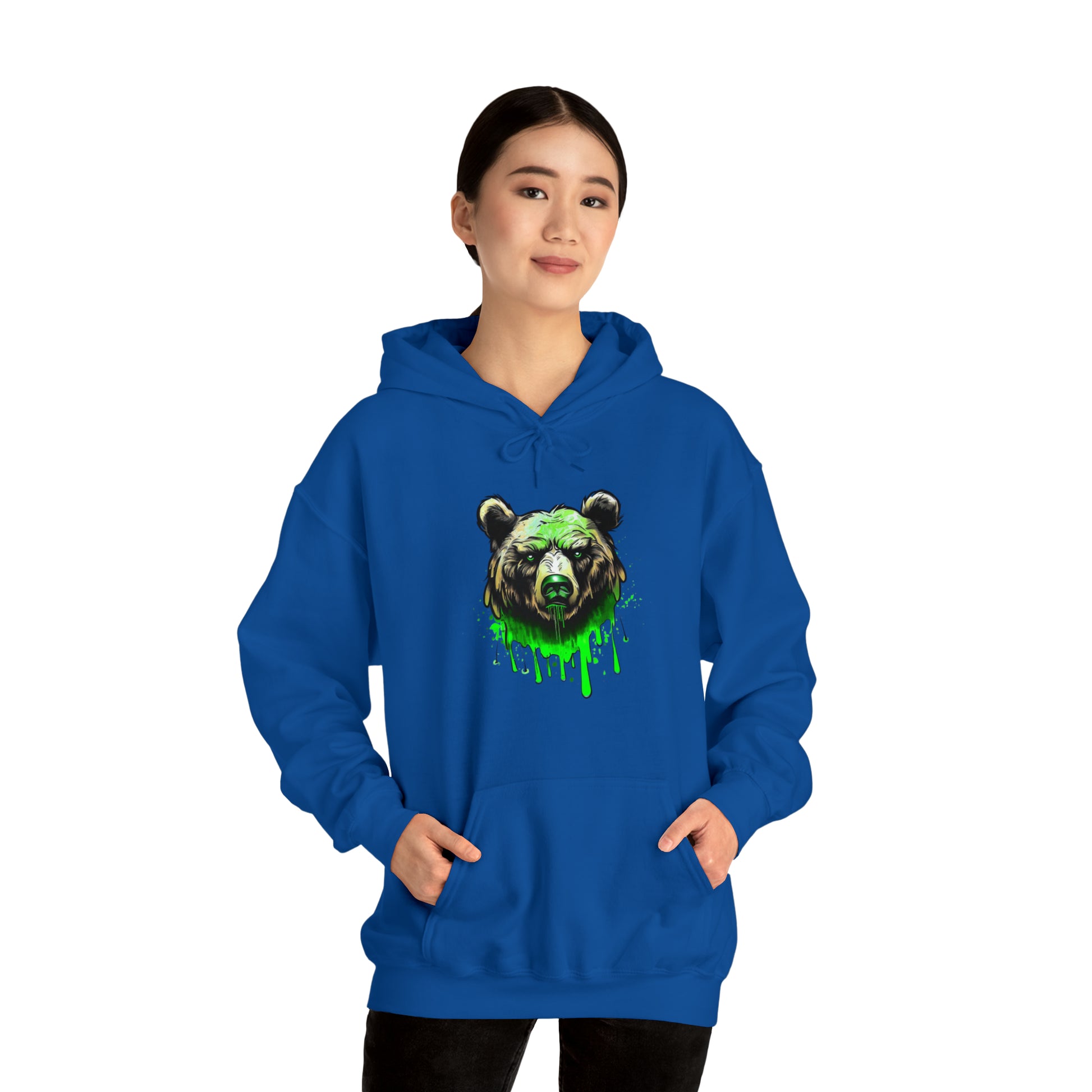 Bear Hoodie, Graffiti Graphic Shirt, Street Art, Urban Art, Unisex Hooded Sweatshirt