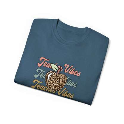 Teacher Vibes, Teacher Graphic Design Shirts, Educator T-Shirt Designs, Classroom Theme Shirts, Inspirational Teacher Tees, Teacher Appreciation Shirts - SaviTraviDesigns