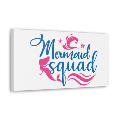 Mermaid Squad, Mermaid Wall Art, Coastal Mermaid Decor, Beach House Mermaid Signs, Nautical Mermaid Decor, Mermaid Nursery Wall Decor - SaviTraviDesigns