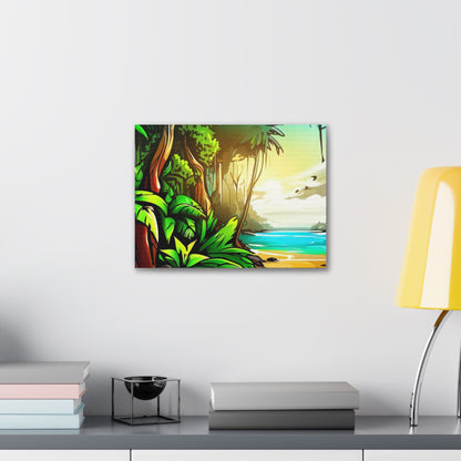 Jungle Sunset, Graffiti art prints, Street art canvas, Urban art decor, Graffiti-style wall art, Graffiti canvas prints, Street art posters - SaviTraviDesigns