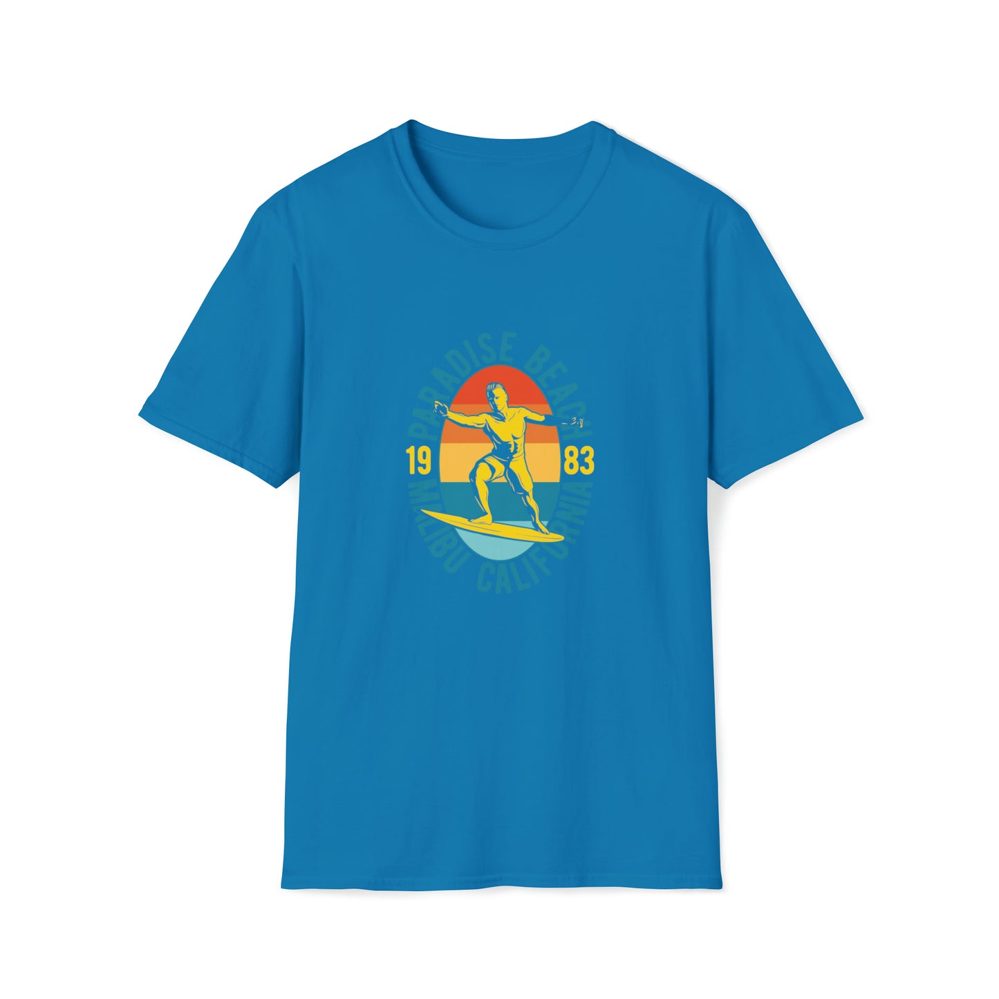 Paradise Beach Malibu |Beach Lifestyle Shirts | Summer Vibe Apparel Sapphire