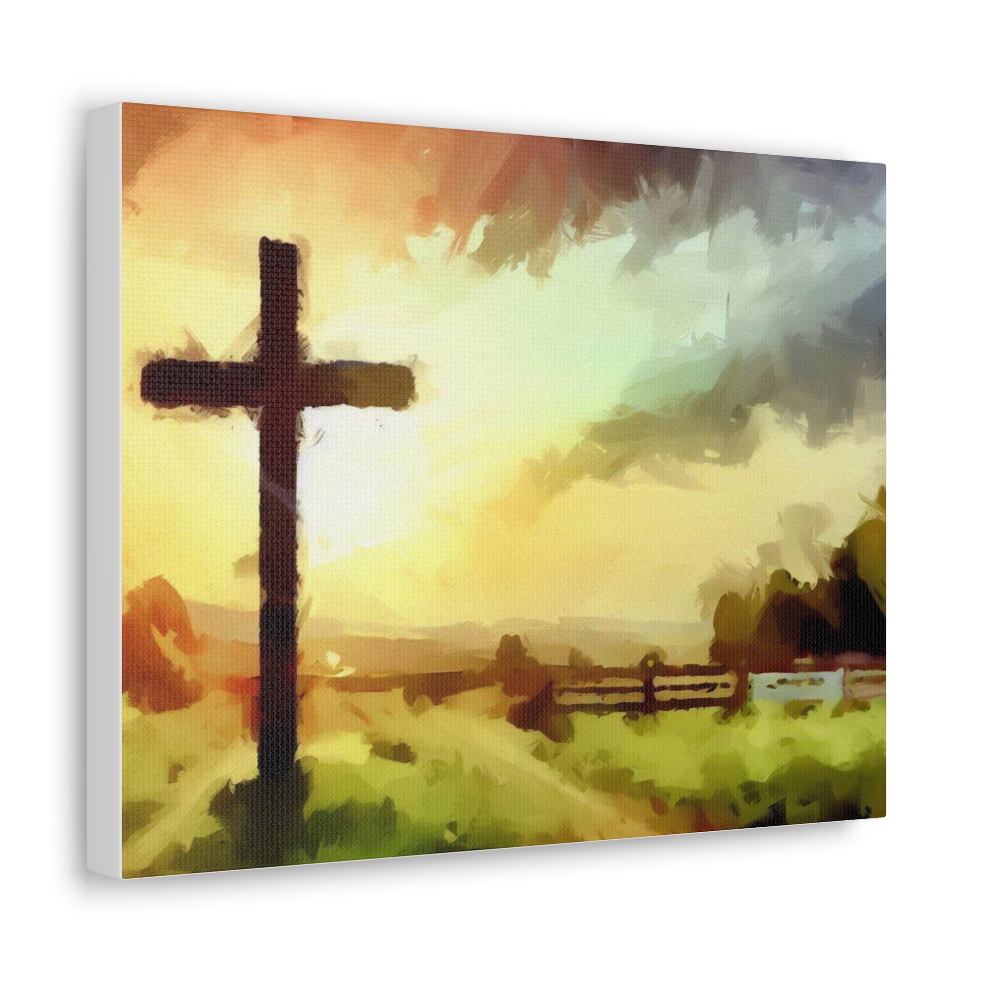 Christian wall art, Cross wall art, Farm art, Canvas Gallery Wraps - SaviTraviDesigns