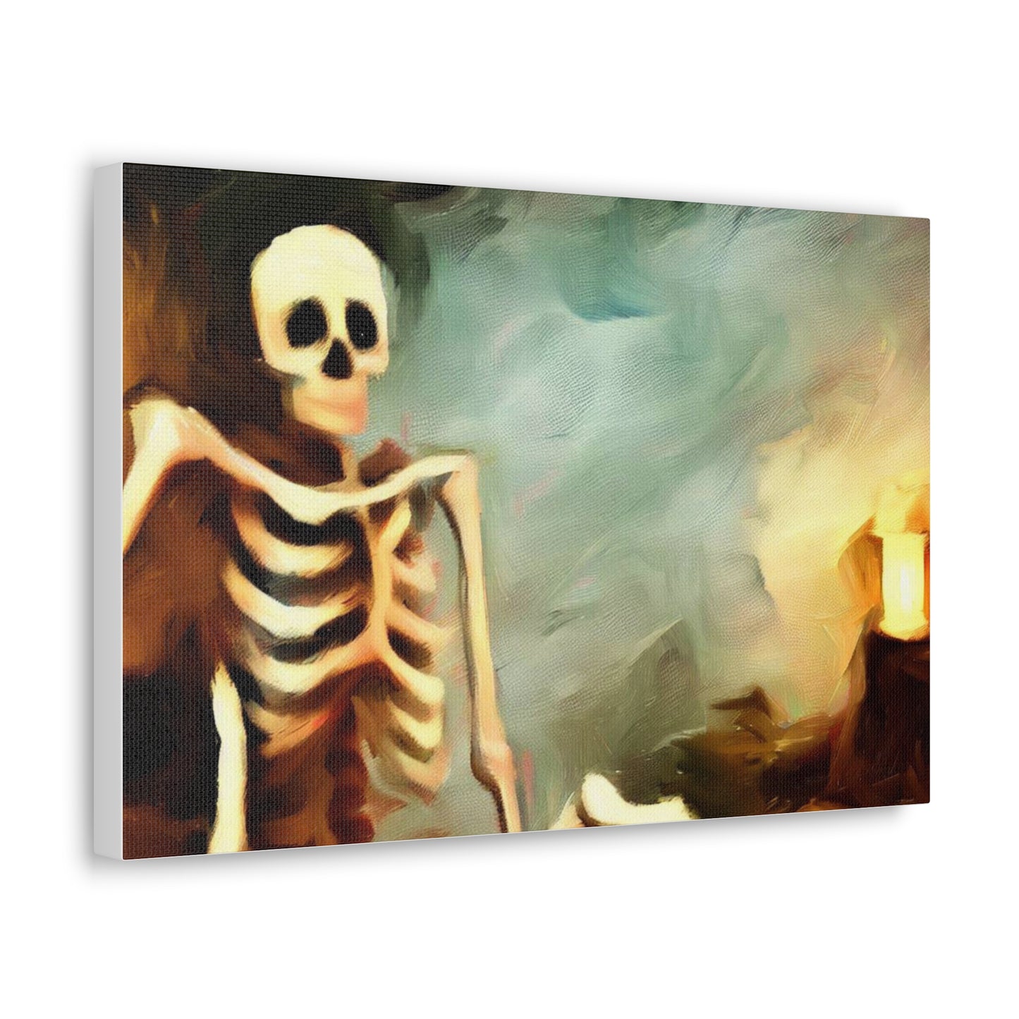 Halloween art, Skeleton canvas prints, Scary Halloween decor, Halloween home decor, Halloween wall, Gothic wall decor, Canvas Gallery Wraps - SaviTraviDesigns