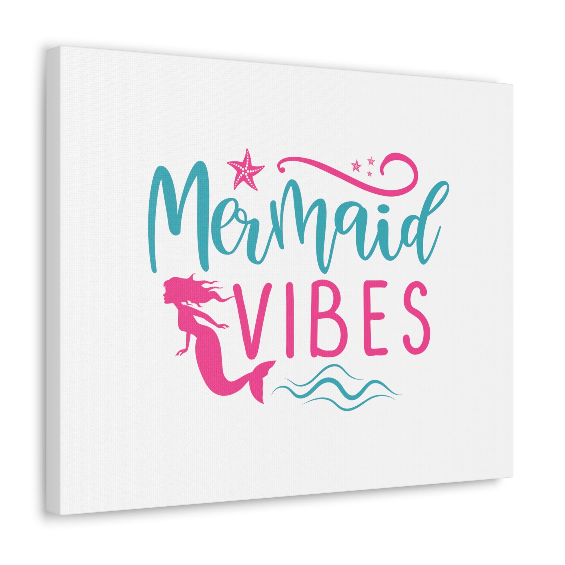 Mermaid Vibes, Mermaid Wall Art, Coastal Mermaid Decor, Beach House Mermaid Signs, Nautical Mermaid Decor, Mermaid Nursery Wall Decor - SaviTraviDesigns