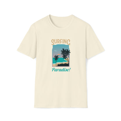 Surfing Paradise |Beach Lifestyle Shirts | Summer Vibe Apparel Natural