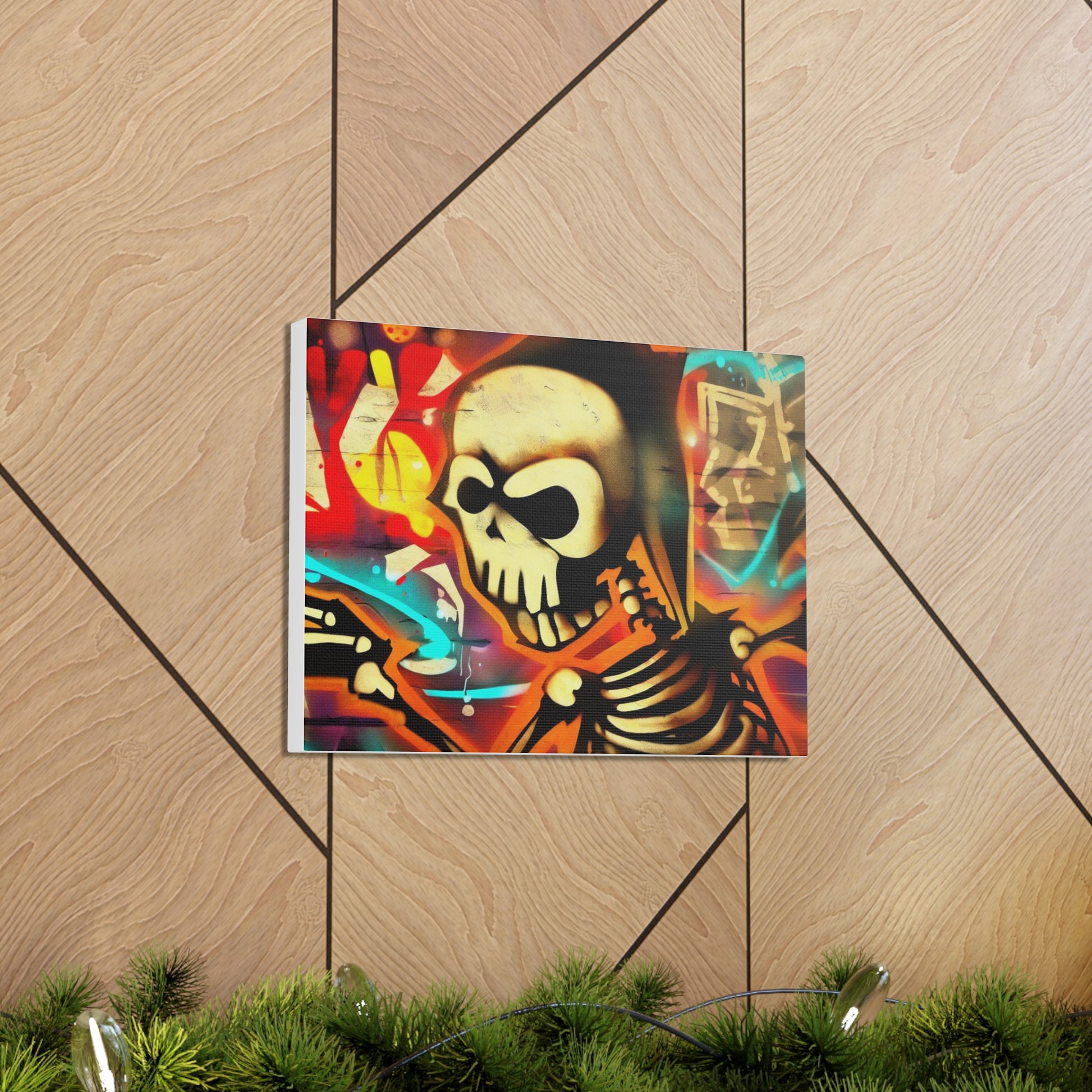 Halloween art, Skeleton canvas prints, Scary Halloween decor, Halloween home decor, Halloween wall, Gothic wall decor, Canvas Gallery Wraps - SaviTraviDesigns