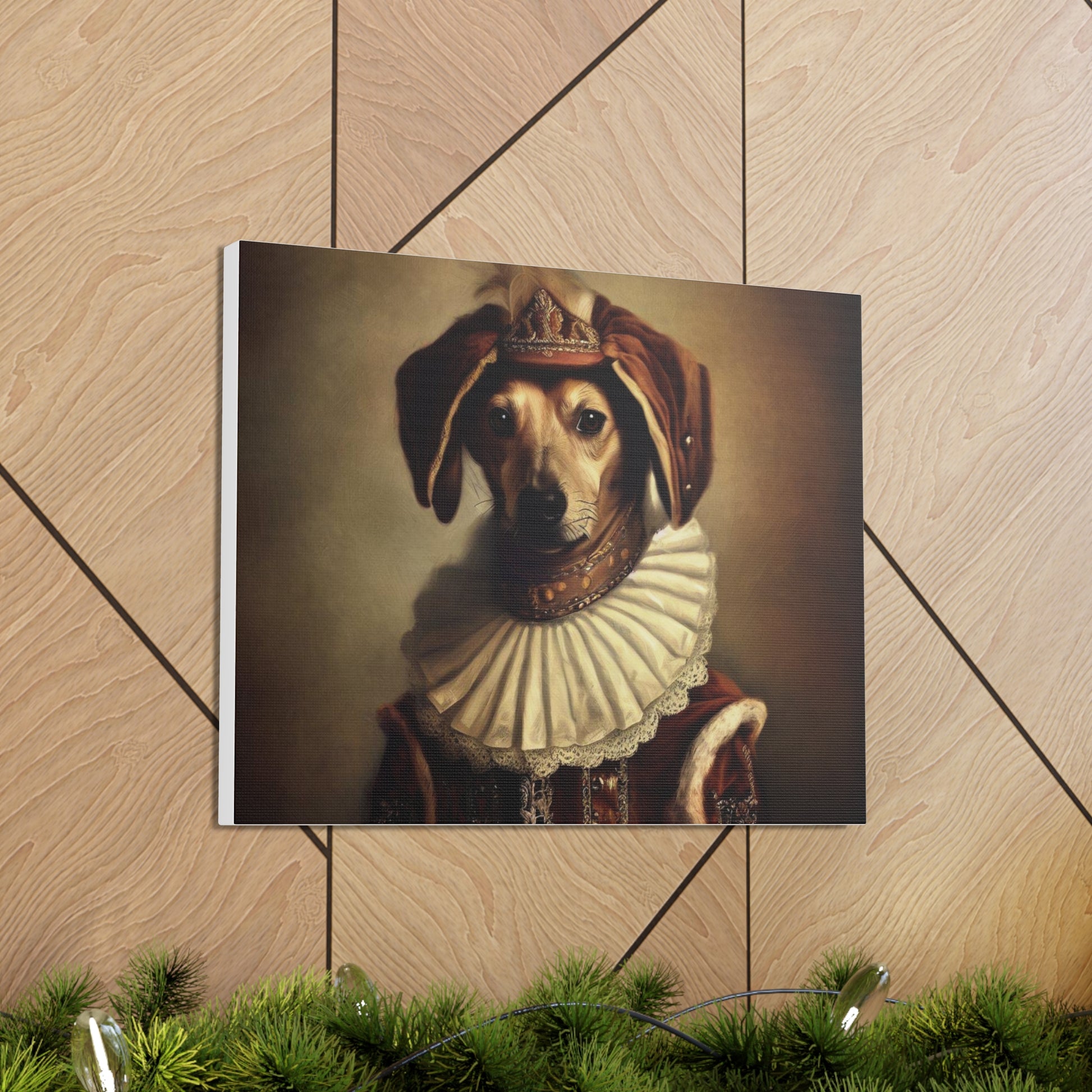 Fancy Dog, Canvas Dog Art, Dog Wall Art, Canine Canvas Art,Canvas Gallery Wraps, Pet Art