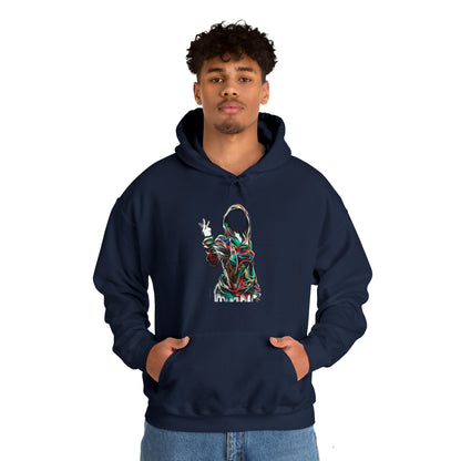 Graffiti Hoodie, Hooded Sweatshirt, Digital Female, Urban Street Design - SaviTraviDesigns