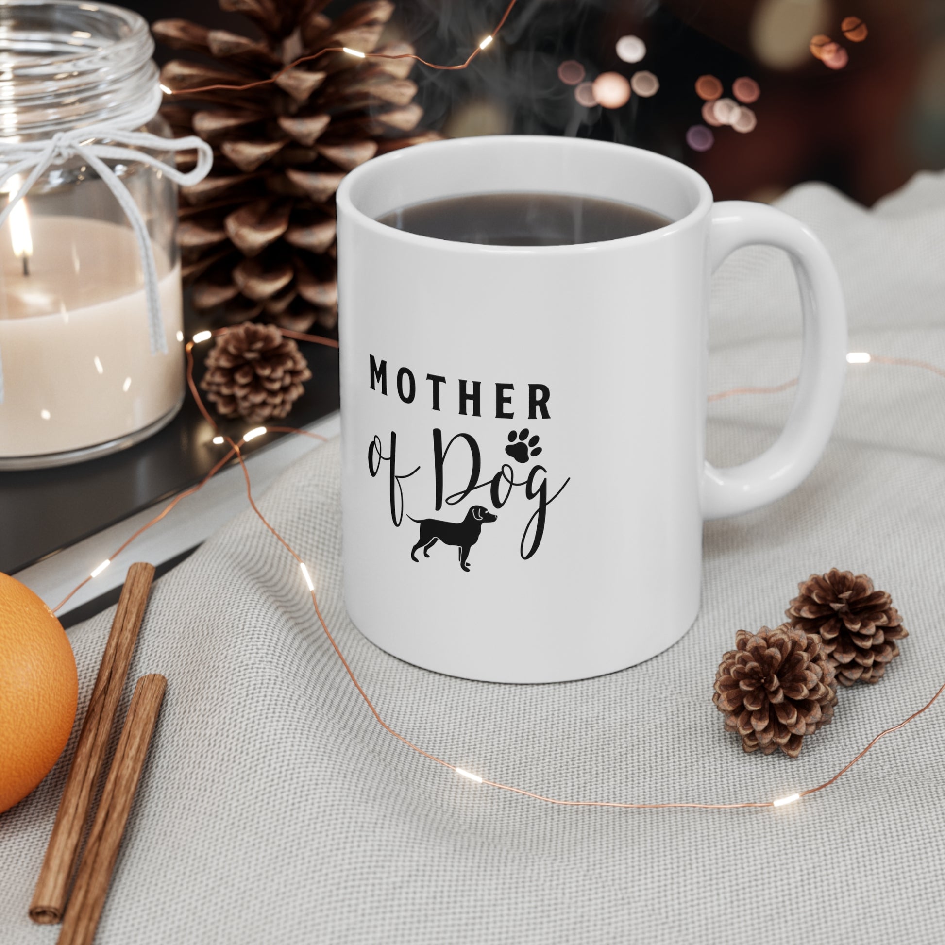 Mother of Dog, Coffee Mugs with Art, Unique Mug Designs, Custom Graphic Mugs, Artistic Coffee Cups, Trendy Mug Patterns - SaviTraviDesigns