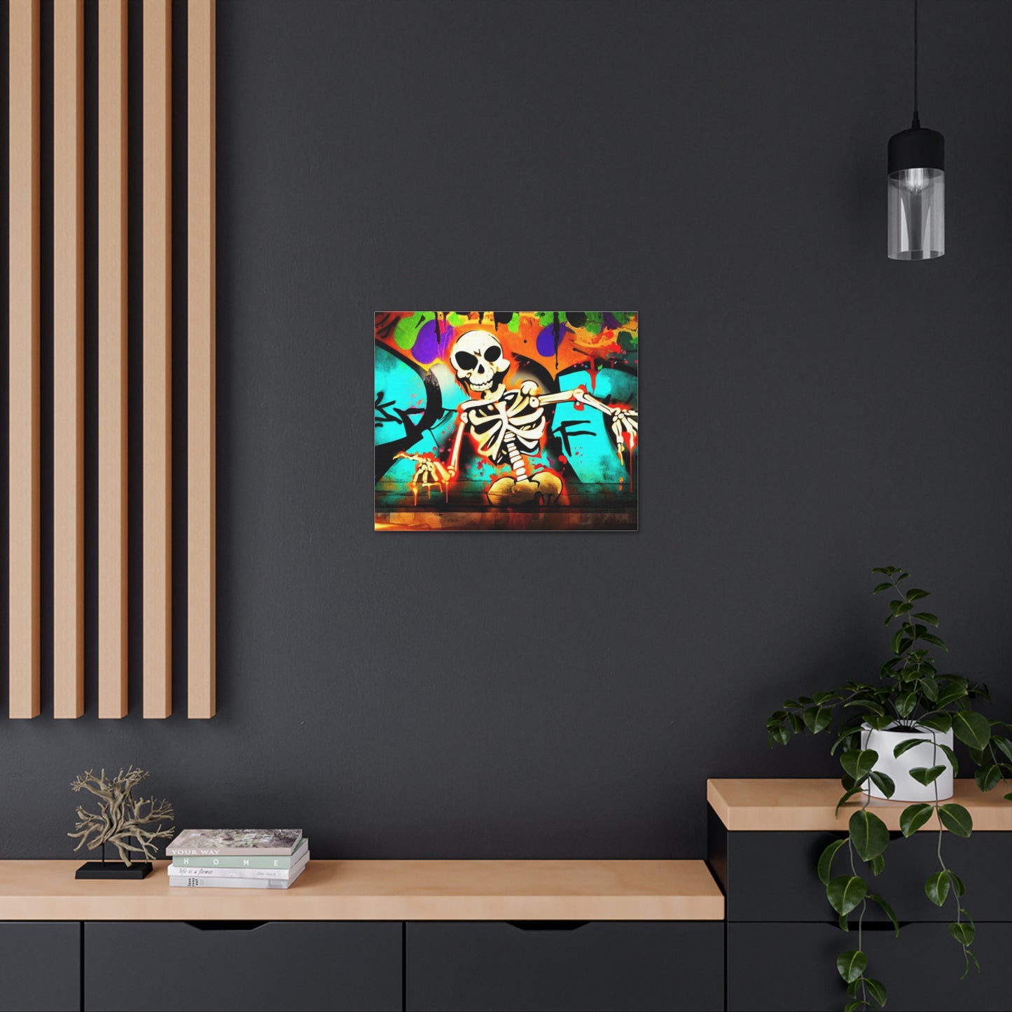 Halloween art, Skeleton canvas prints, Scary Halloween decor, Halloween home decor, Halloween wall, Gothic wall decor, Canvas Gallery Wraps - SaviTraviDesigns