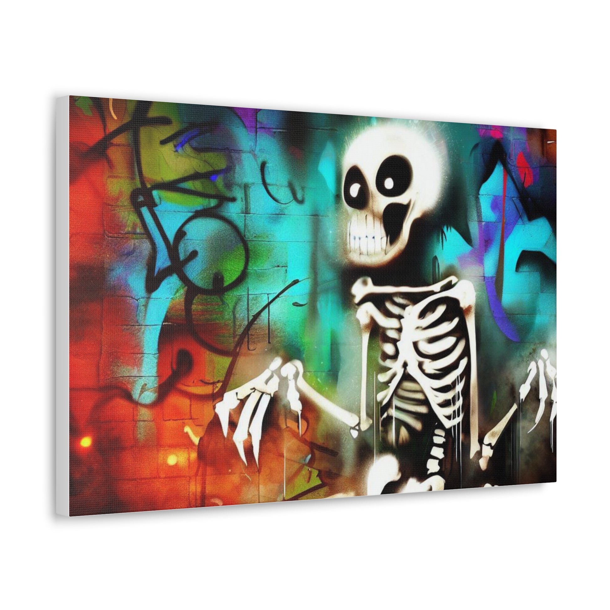 Halloween art, Skeleton canvas prints, Scary Halloween decor, Halloween home decor, Halloween wall, Gothic wall decor, Canvas Gallery Wraps - SaviTraviDesigns