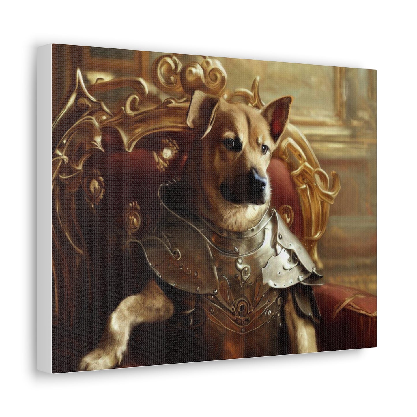 Fancy Dog, Canvas Dog Art, Dog Wall Art, Canine Canvas ArtCanvas Gallery Wraps - SaviTraviDesigns