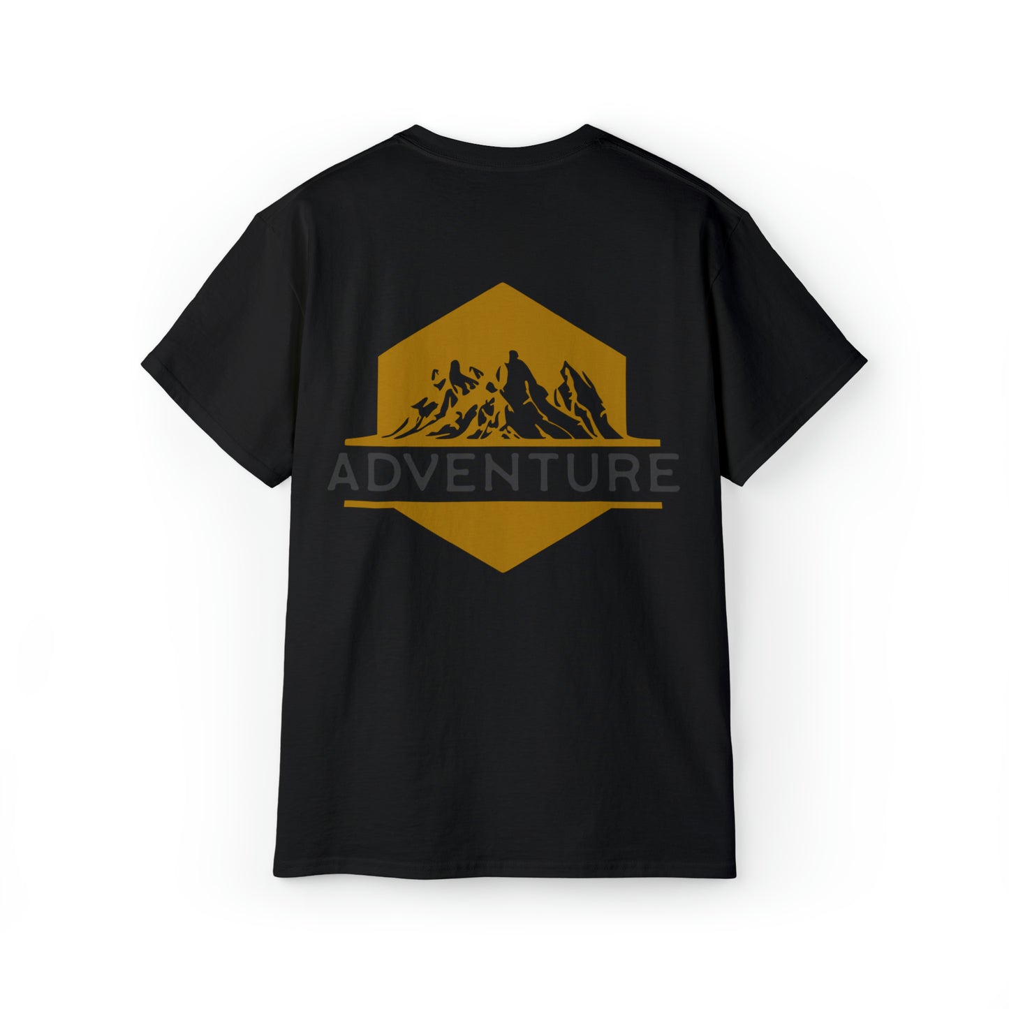 Mountain Adventure Shirt | Hiking & Camping Tee | Nature-Inspired Outdoor Apparel Black