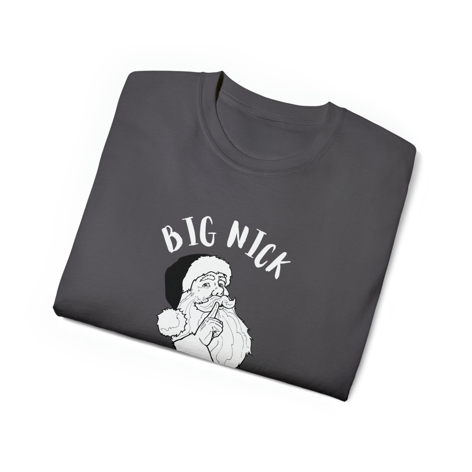 Big Nick Energy, Christmas Tshirt, Santa Tshirt, Graphics Tshirt, Holiday Shirt - SaviTraviDesigns