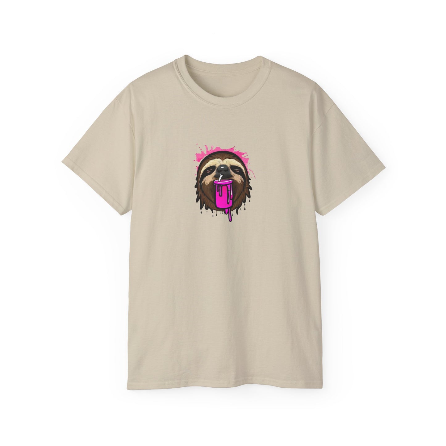 Slushee Sloth Graffiti Graphic Tee Shirt