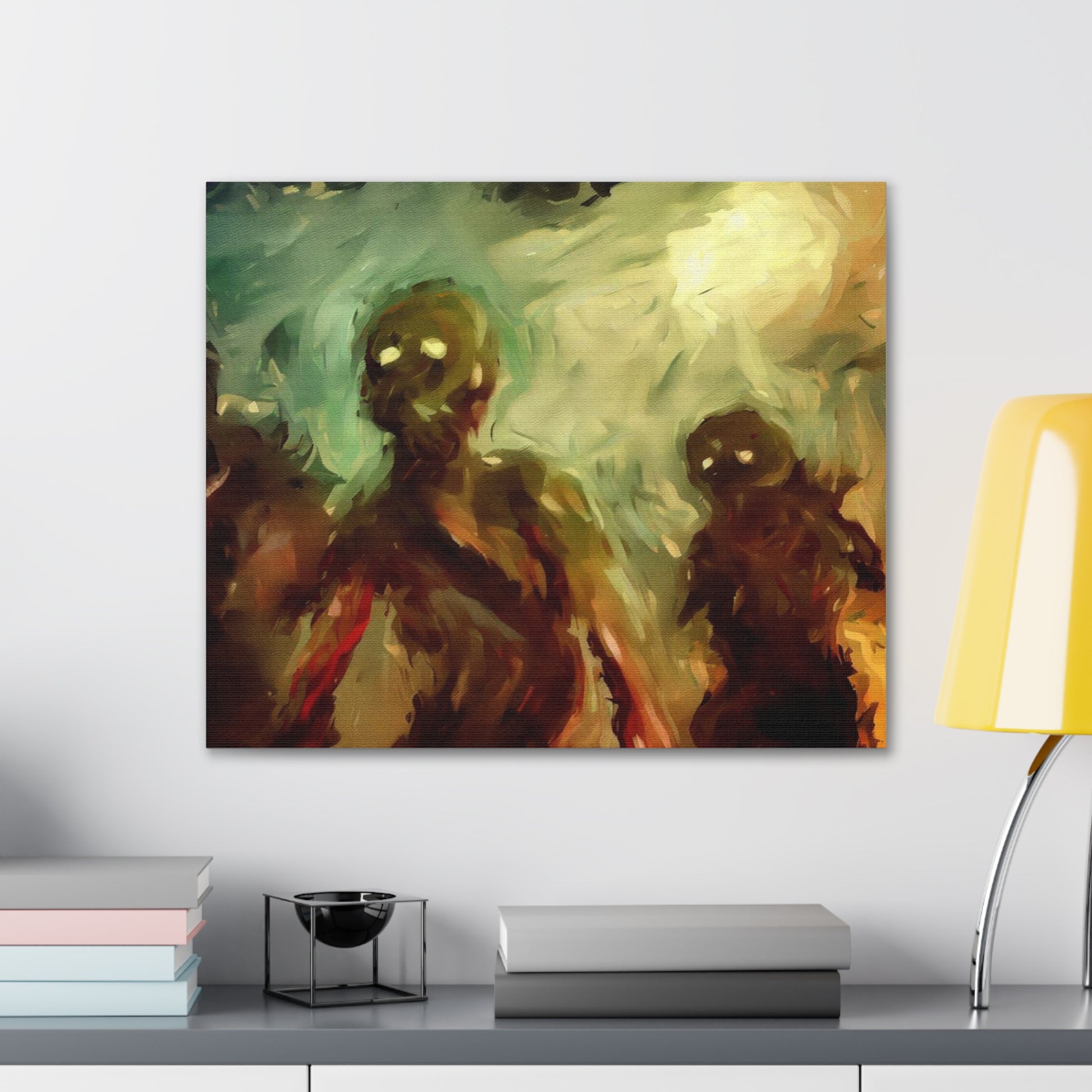 Halloween art, Demon canvas prints, Scary Halloween decor, Halloween home decor, Halloween wall, Gothic wall decor, Canvas Gallery Wraps - SaviTraviDesigns