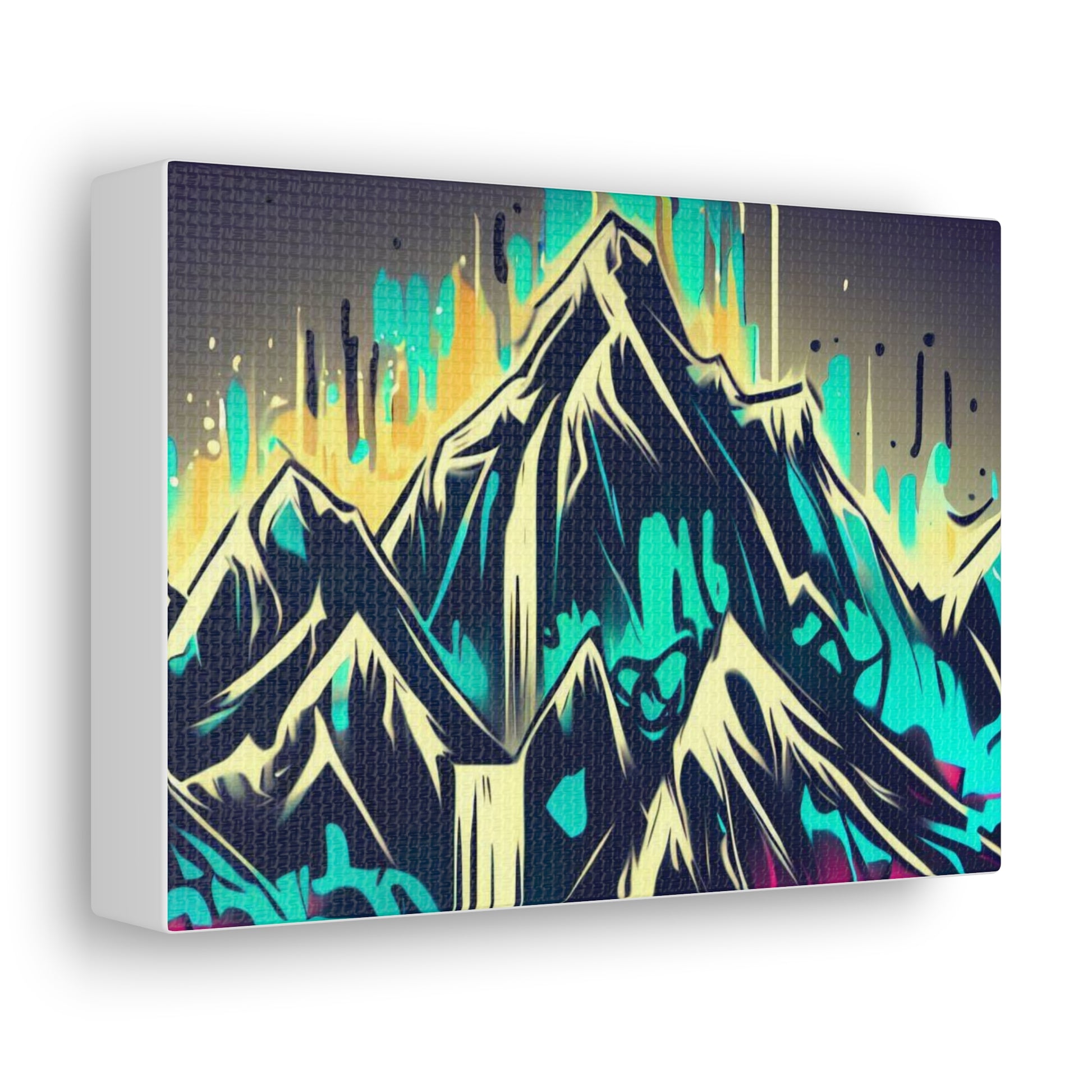 Blue Mountain, Graffiti-inspired home decor, Modern street art prints, Graffiti wall art, Street art canvas art, Graffiti artist prints - SaviTraviDesigns