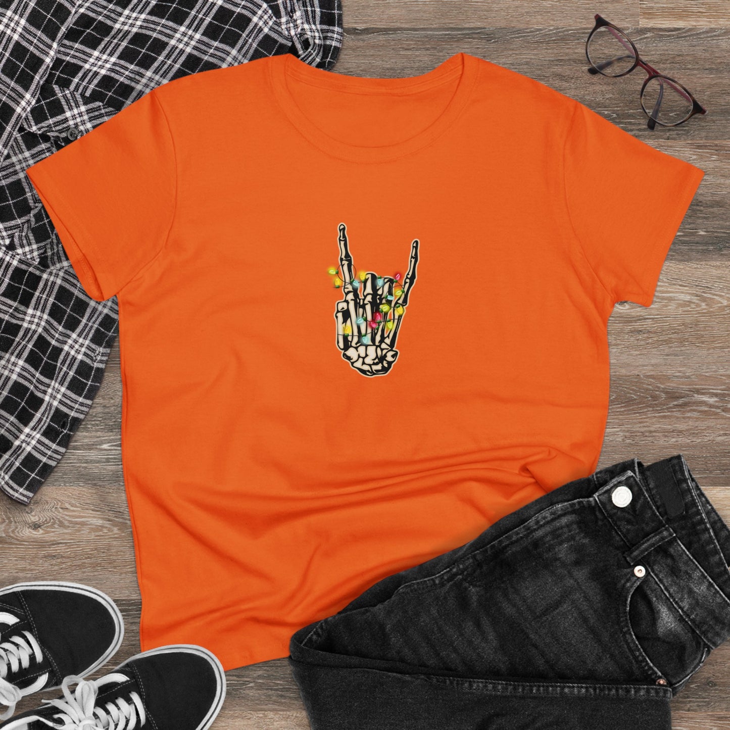 Christmas Lights, Skeleton Hand, Christmas Graphic Shirts, Festive Holiday T-Shirts, Ugly Christmas Sweater Tees, Funny Christmas Shirt Designs, Cute Xmas Graphic Tees