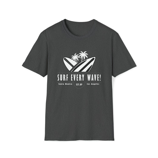 Surf Every Wave |Beach Lifestyle Shirts | Summer Vibe Apparel Dark Heather