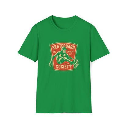 Skateboard Society |Beach Lifestyle Shirts | Summer Vibe Apparel Irish Green