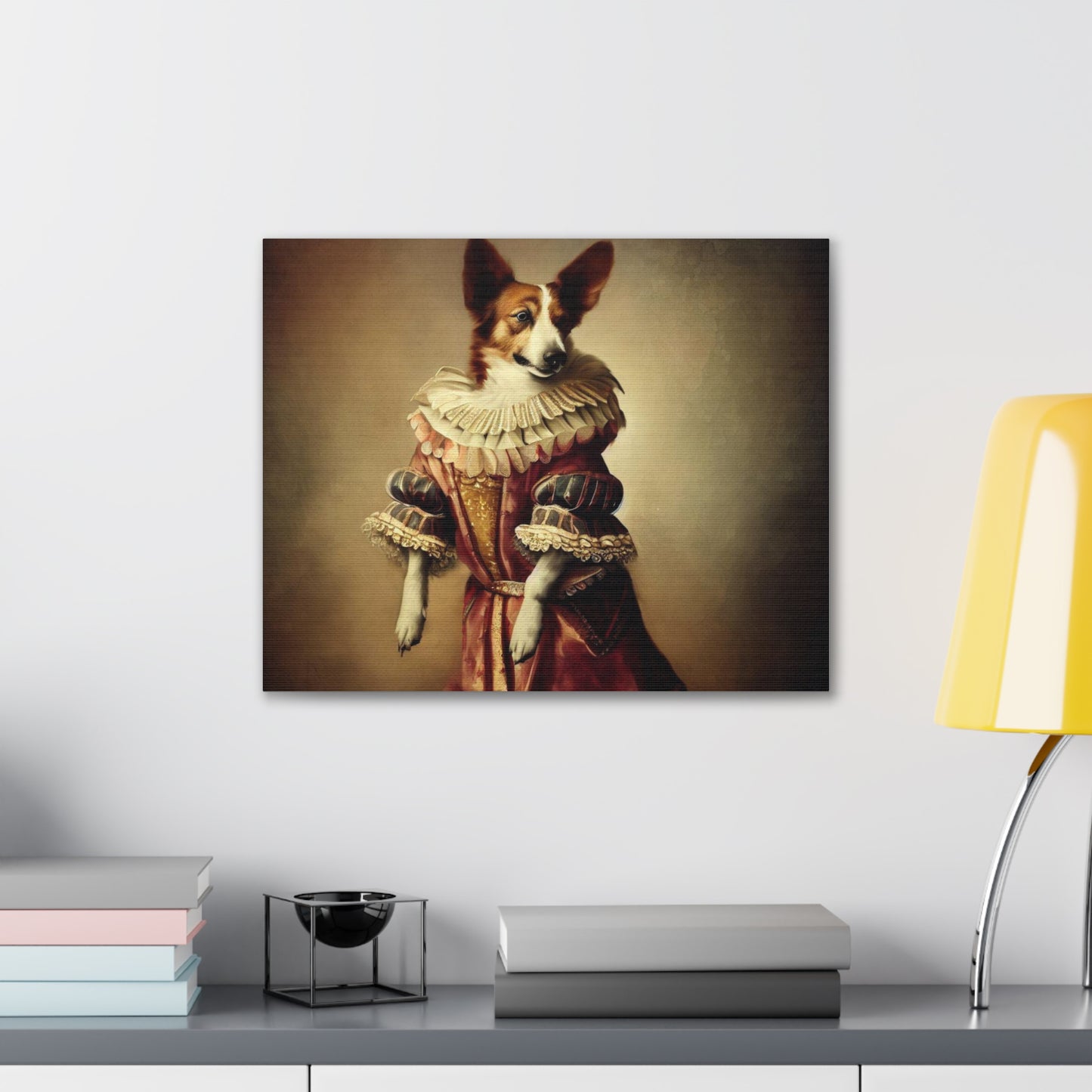 Fancy Dog, Canvas Dog Art, Dog Wall Art, Canine Canvas Art,Canvas Gallery Wraps, Pet Art