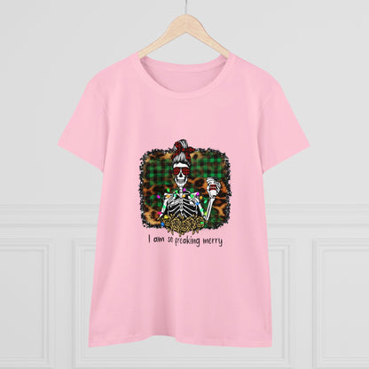 I'm So Freaking Merry, Christmas Graphic Shirts, Festive Holiday T-Shirts, Ugly Christmas Sweater Tees, Funny Christmas Shirt Designs, Cute Xmas Graphic Tees