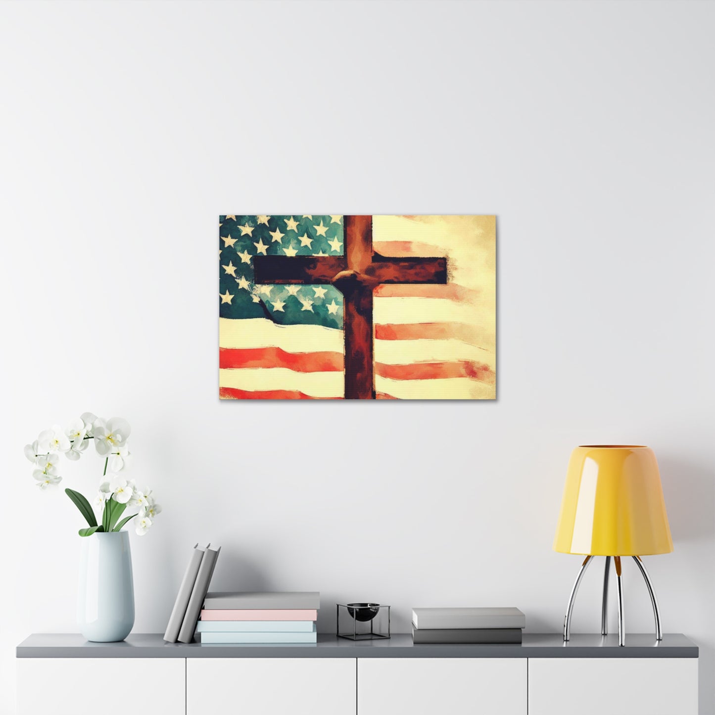 Christian wall art, Flag wall art, Canvas Gallery Wraps - SaviTraviDesigns