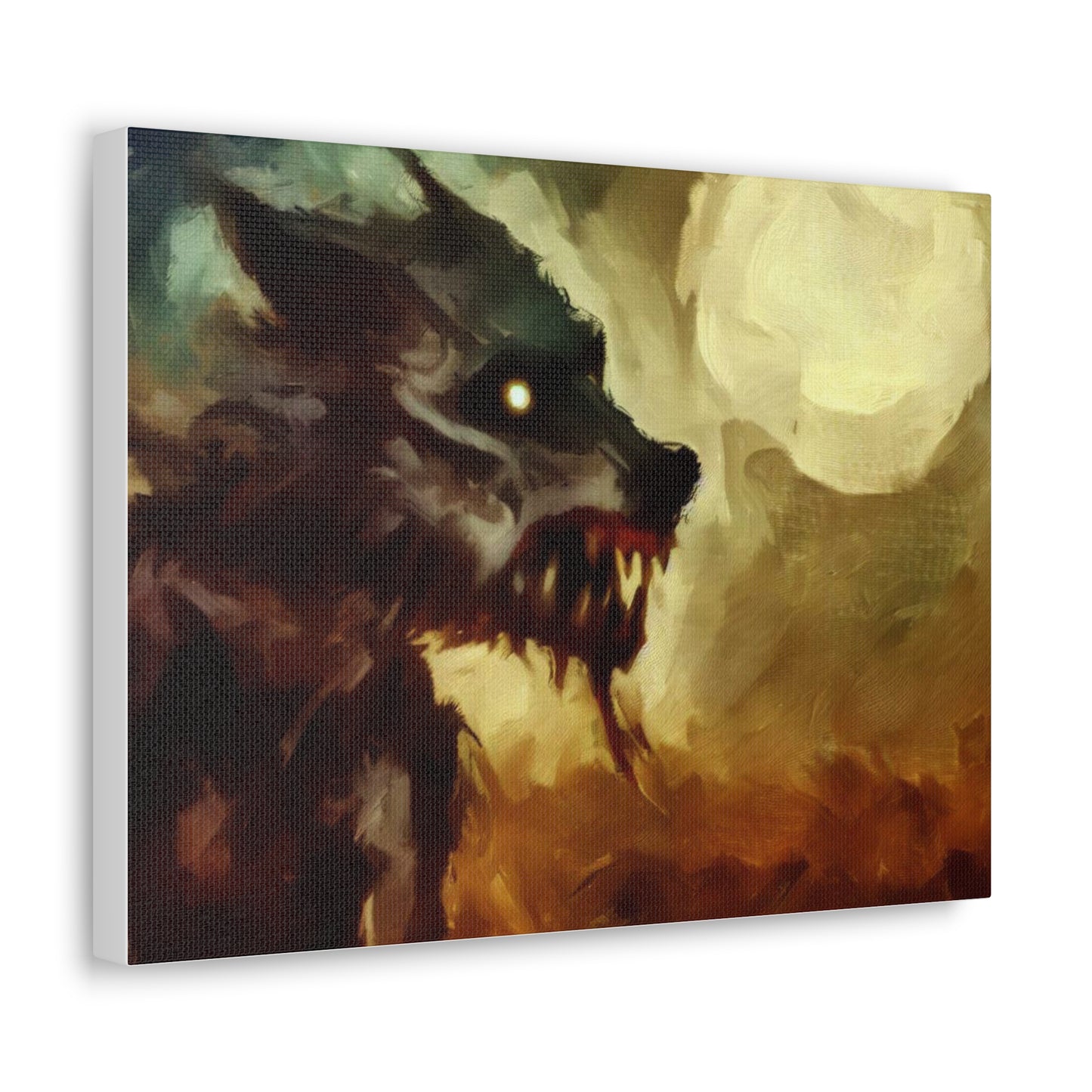 Halloween art, Werewolf canvas prints, Scary Halloween decor, Halloween home decor, Halloween wall, Gothic wall decor, Canvas Gallery Wraps - SaviTraviDesigns