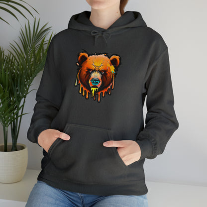 Bear Hoodie, Graffiti Graphic Shirt, Street Art, Urban Art, Unisex Hooded Sweatshirt, Bear Hoodie