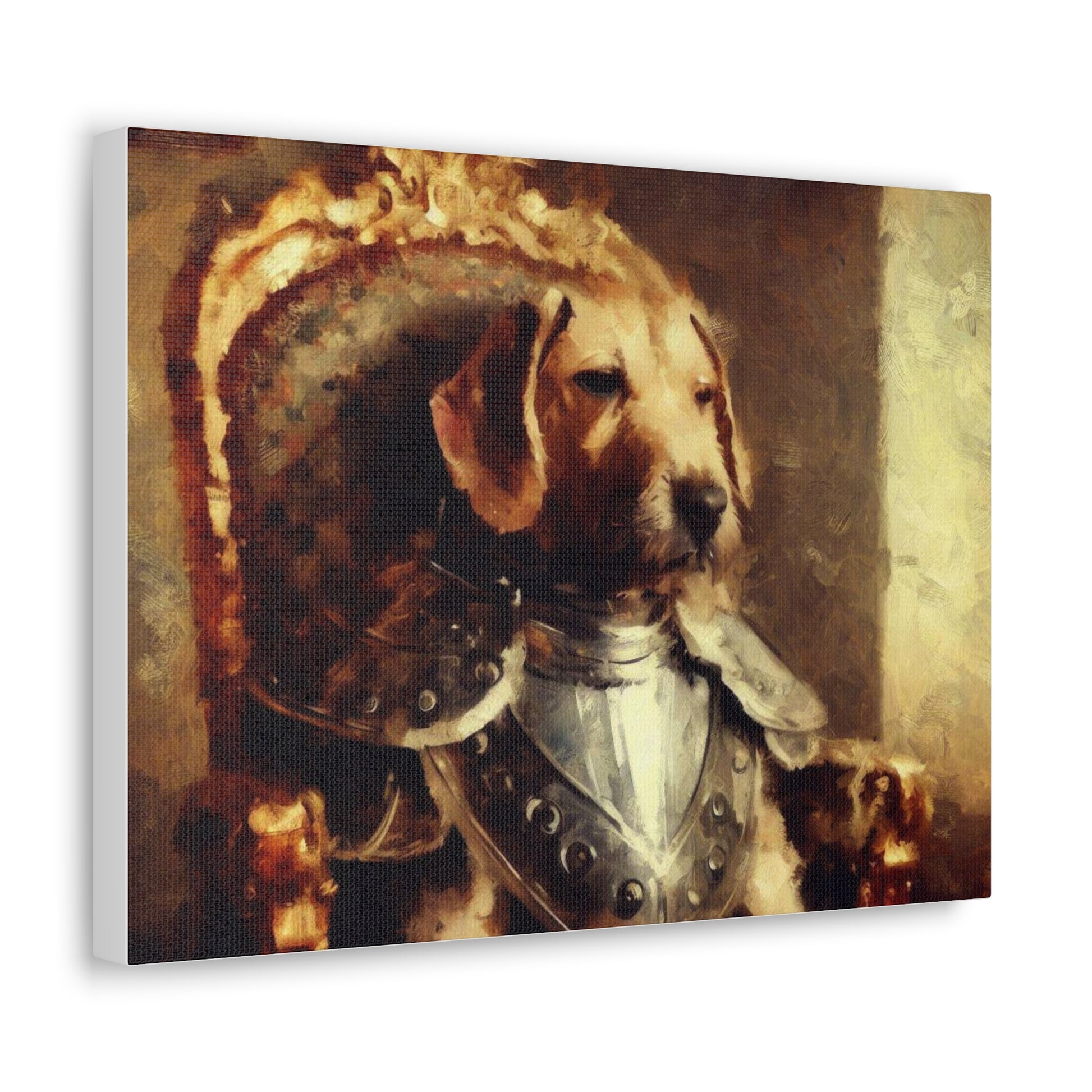 Fancy Dog, Canvas Dog Art, Dog Wall Art, Canine Canvas Art,Canvas Gallery Wraps