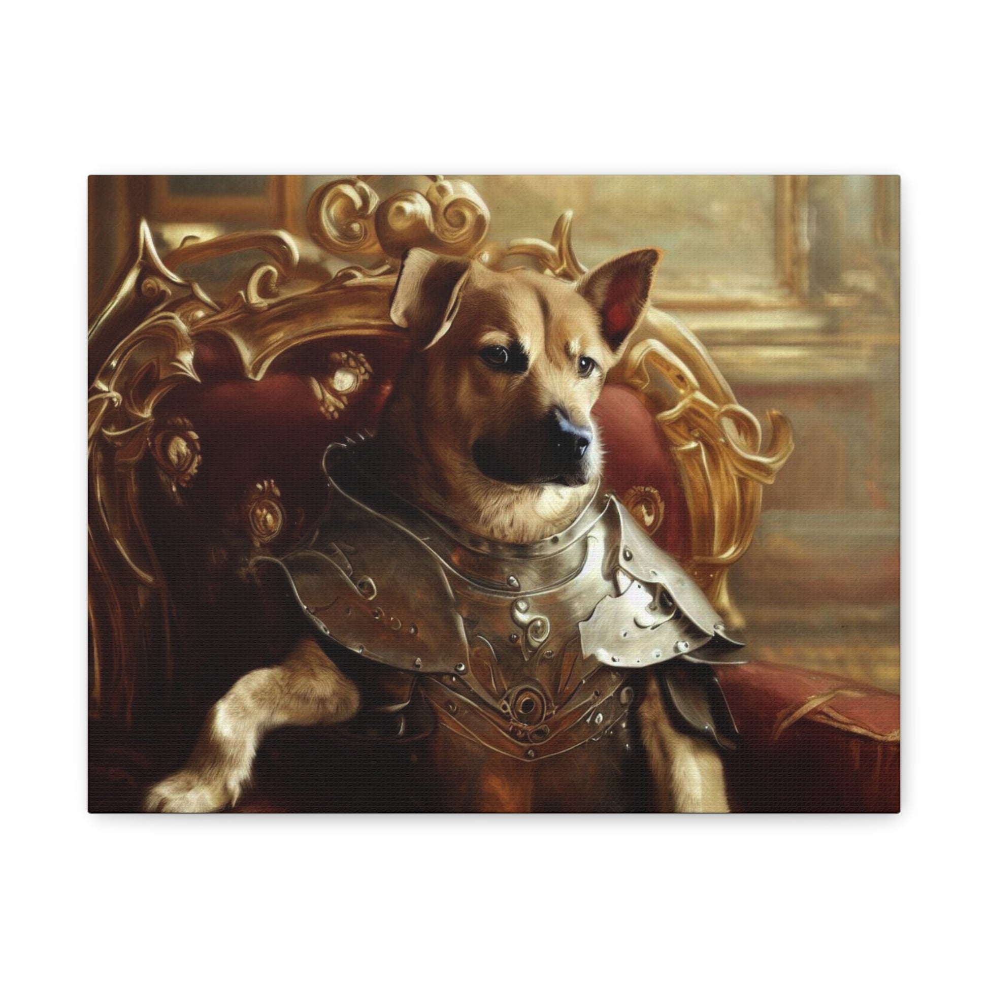 Fancy Dog, Canvas Dog Art, Dog Wall Art, Canine Canvas ArtCanvas Gallery Wraps - SaviTraviDesigns