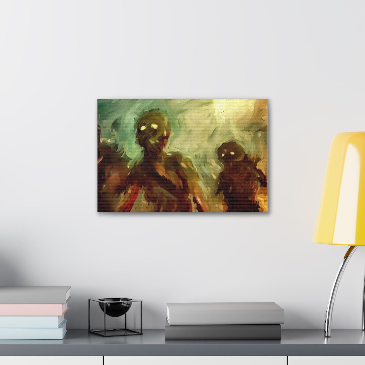 Halloween art, Demon canvas prints, Scary Halloween decor, Halloween home decor, Halloween wall, Gothic wall decor, Canvas Gallery Wraps - SaviTraviDesigns