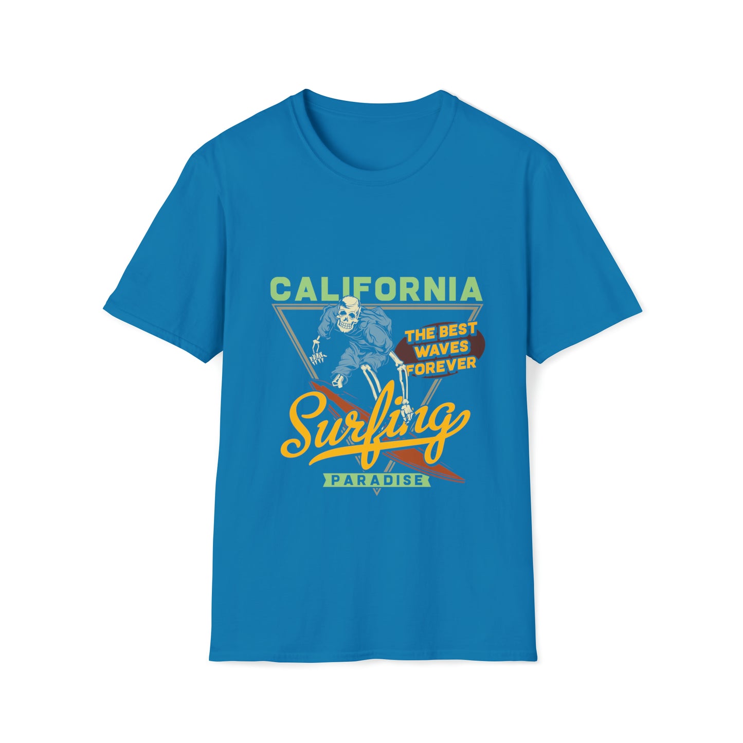 California Surfing Paradise, Beachwear Graphics, Tropical T-Shirt Designs, Ocean-Inspired Shirts, Surfing Graphics, Sun and Sand Apparel, Summer Wardrobe Essentials - SaviTraviDesigns