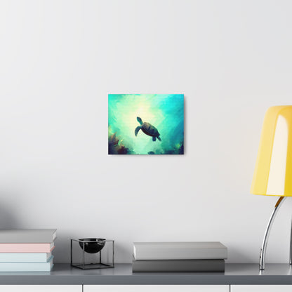 Sea Turtle wall art, ocean art, Canvas Gallery Wraps, Ocean Animal, Turtle