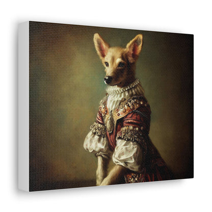 Fancy Dog, Canvas Dog Art, Dog Wall Art, Canine Canvas Art,Canvas Gallery Wraps, Pet Art - SaviTraviDesigns