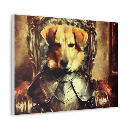 Fancy Dog, Canvas Dog Art, Dog Wall Art, Canine Canvas Art, Canvas Gallery Wraps