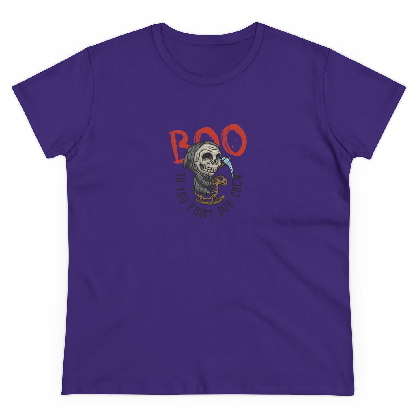 Boo To You and Our Crew, Halloween Graphic Shirts, Spooky Halloween Shirts, Scary Halloween Shirt Designs, Cute Halloween Graphic Tees, Funny Halloween Shirt Ideas Purple