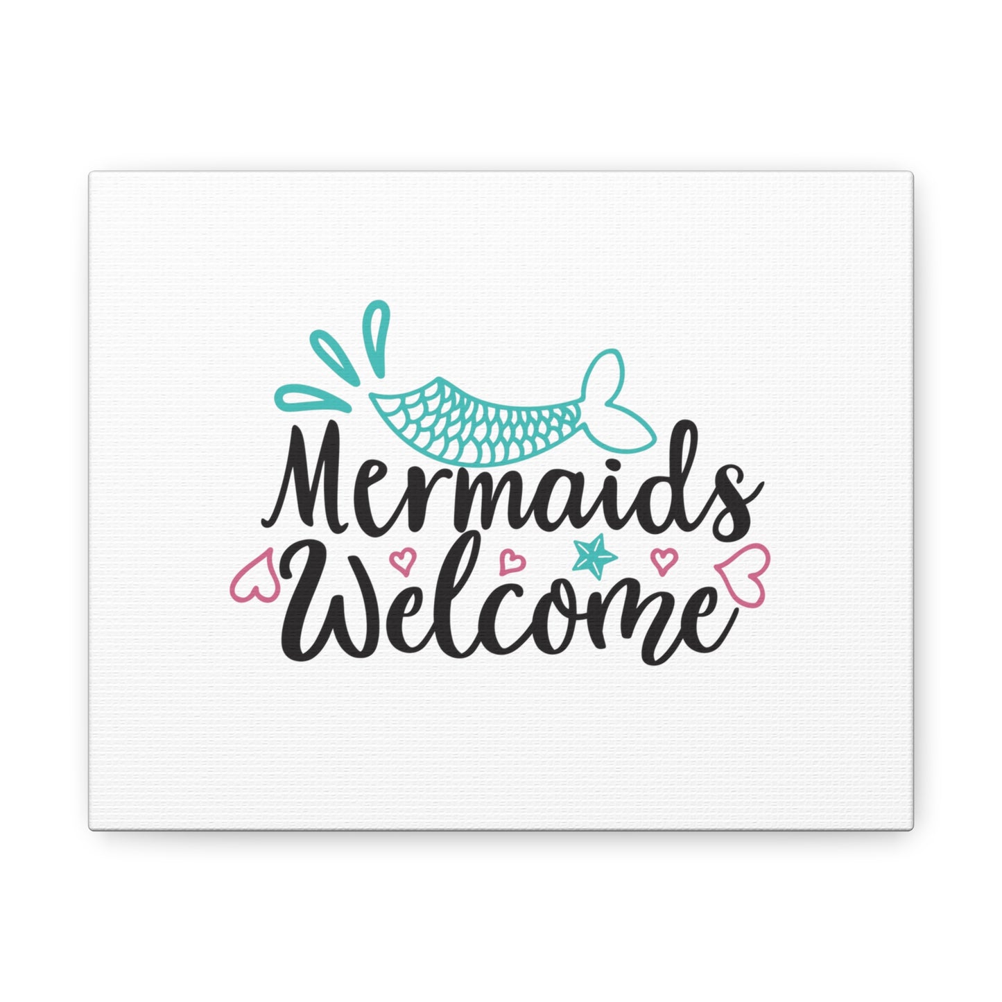 Mermaids Welcome, Mermaid Wall Art, Coastal Mermaid Decor, Beach House Mermaid Signs, Nautical Mermaid Decor, Mermaid Nursery Wall Decor - SaviTraviDesigns