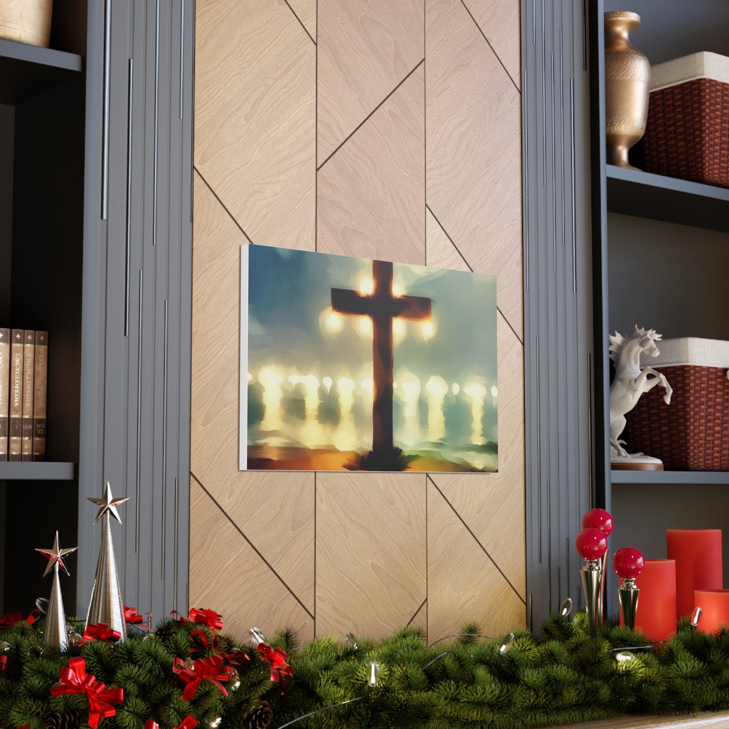 Christian wall art, Cross wall art, Beach art, Canvas Gallery Wrap - SaviTraviDesigns