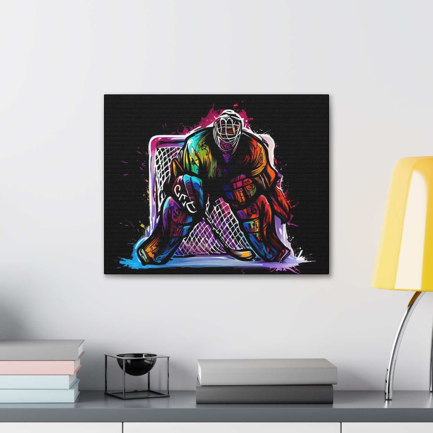 Hockey Canvas print, Graffiti canvas prints, Spray can art paintings, Street art canvas art, Urban graffiti artwork, Graffiti wall decor