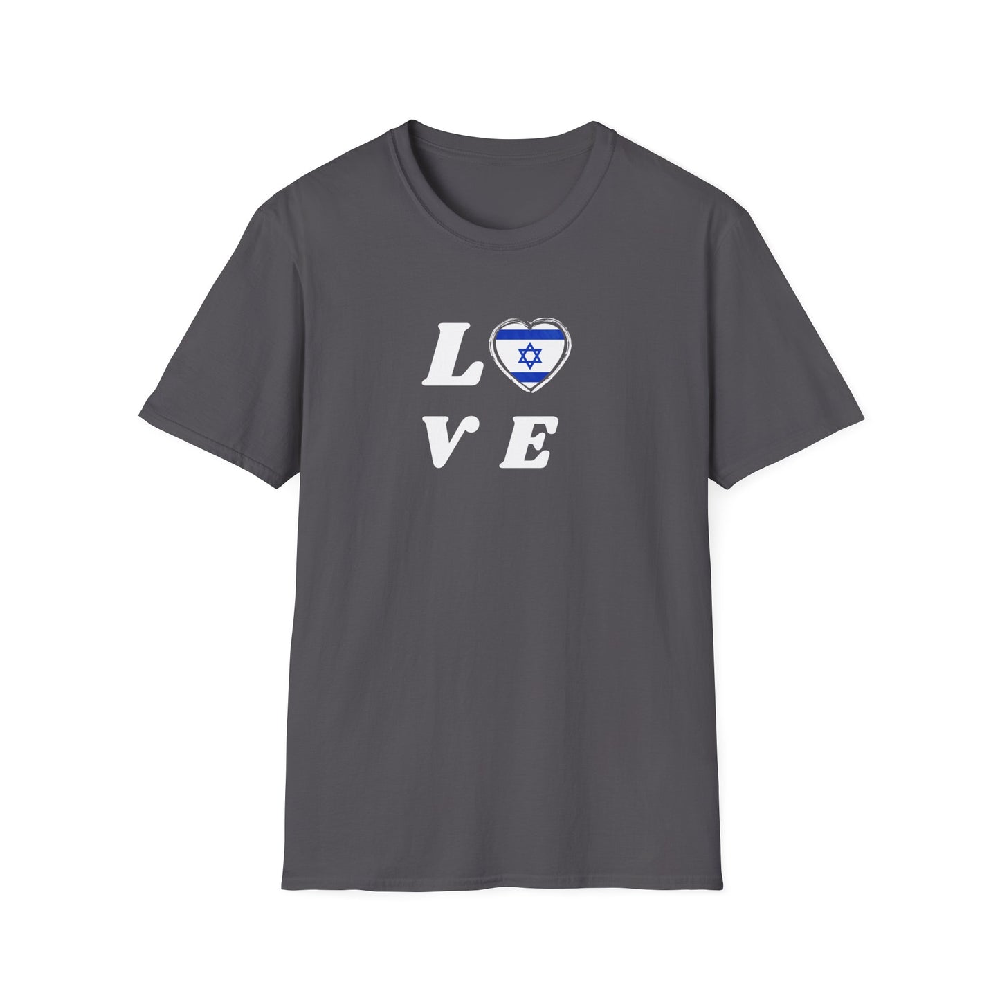 Love Israel Graphic T-Shirt Charcoal