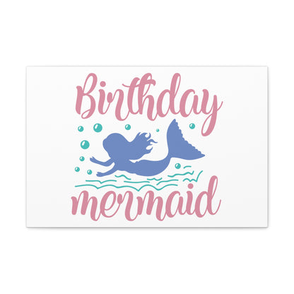 Birthday Mermaid, Mermaid Wall Art, Coastal Mermaid Decor, Beach House Mermaid Signs, Nautical Mermaid Decor, Mermaid Nursery Wall Decor - SaviTraviDesigns