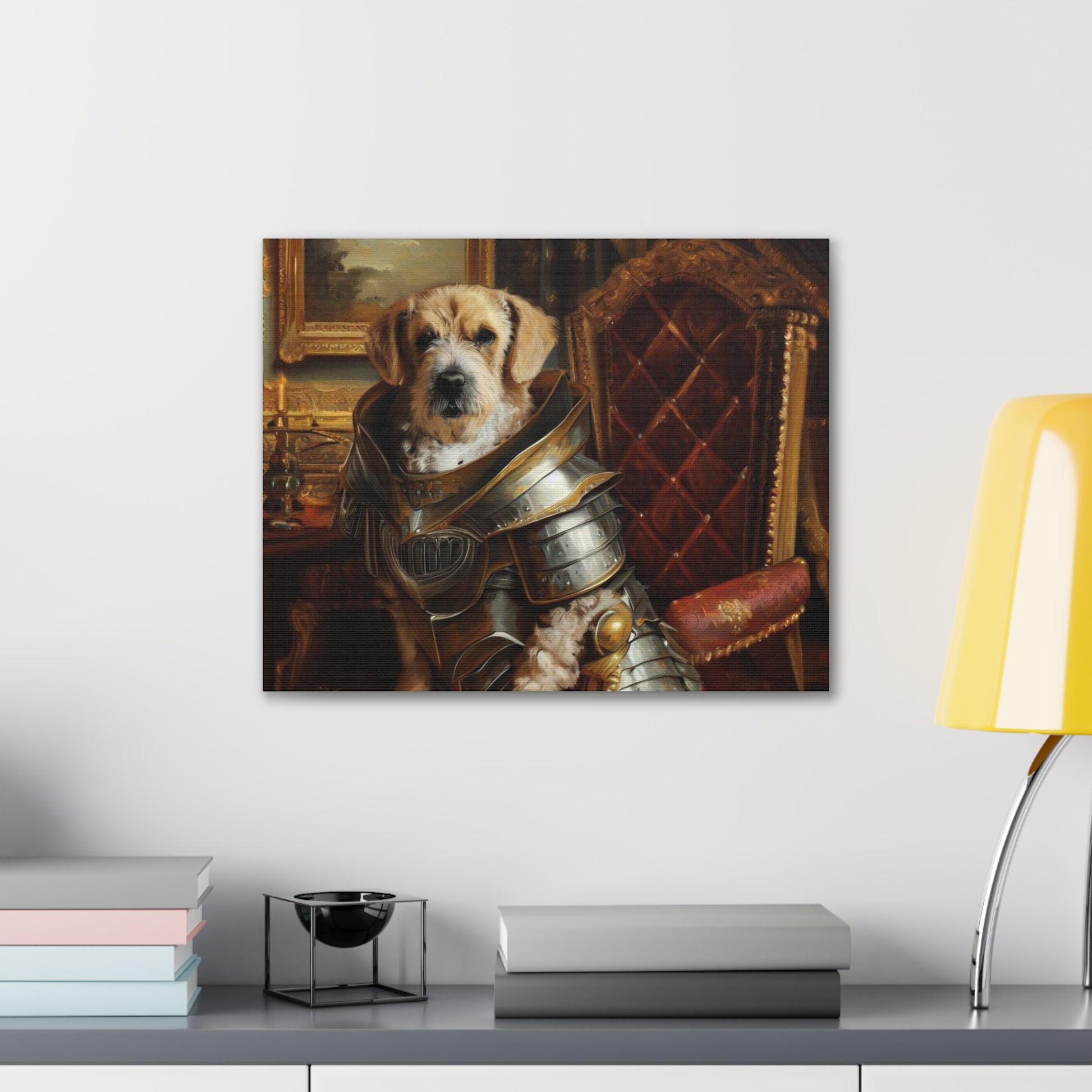 Fancy Dog, Canvas Dog Art, Dog Wall Art, Canine Canvas Art, Canvas Gallery Wraps