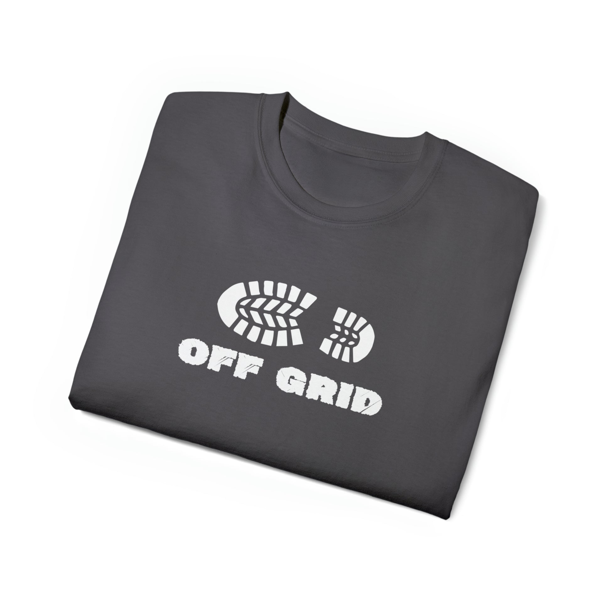 Off Grid Boot Print | Hiking & Camping Tee | Nature-Inspired Outdoor Apparel