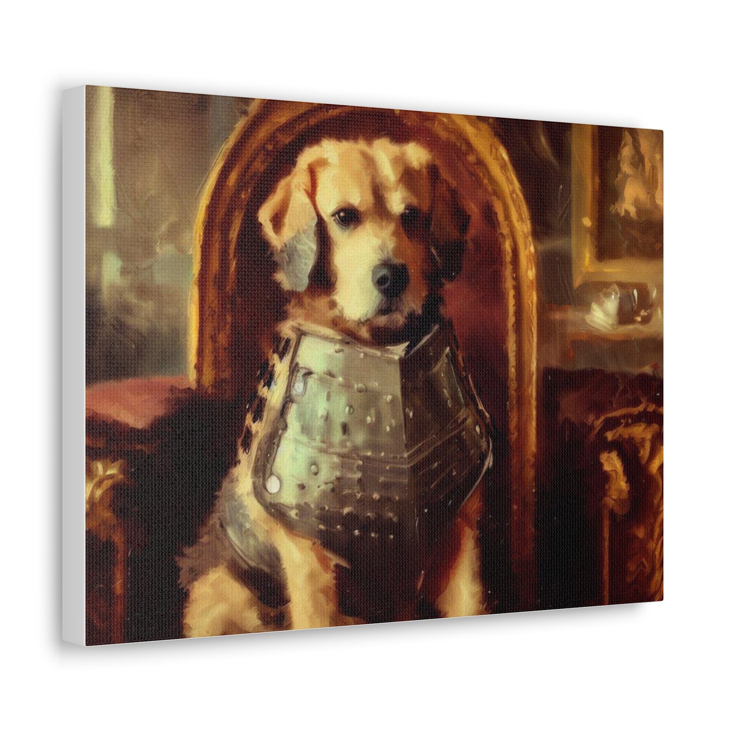 Fancy Dog, Canvas Dog Art, Dog Wall Art, Canine Canvas Art,Canvas Gallery Wraps, Pet Art, King Dog - SaviTraviDesigns