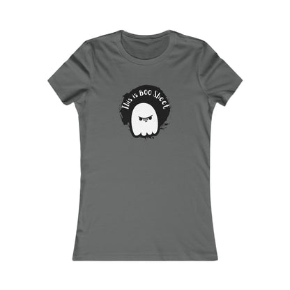 Ghostly Antics, Graphics T-Shirt, Halloween Tshirt, Ghost shirt, Women's Favorite Tee, Cute Ghost Shirt Asphalt