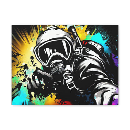 Gas Mask, SCUBA Diver, Graffiti Artist, Graffiti-inspired home decor, Modern street art prints, Graffiti wall art, Street art canvas art, Graffiti artist prints